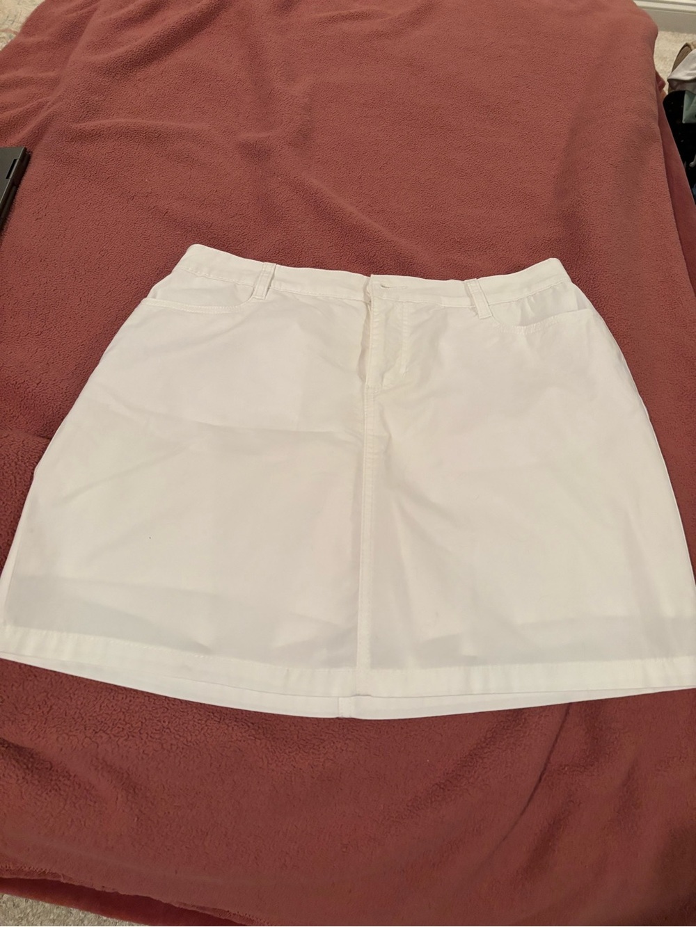 St. John's Bay White Mini Skirt